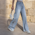 JEANS WIDE DENIM BLOSSOM