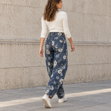 BARREL FIT JEAN ΜΕ FLORAL PRINT
