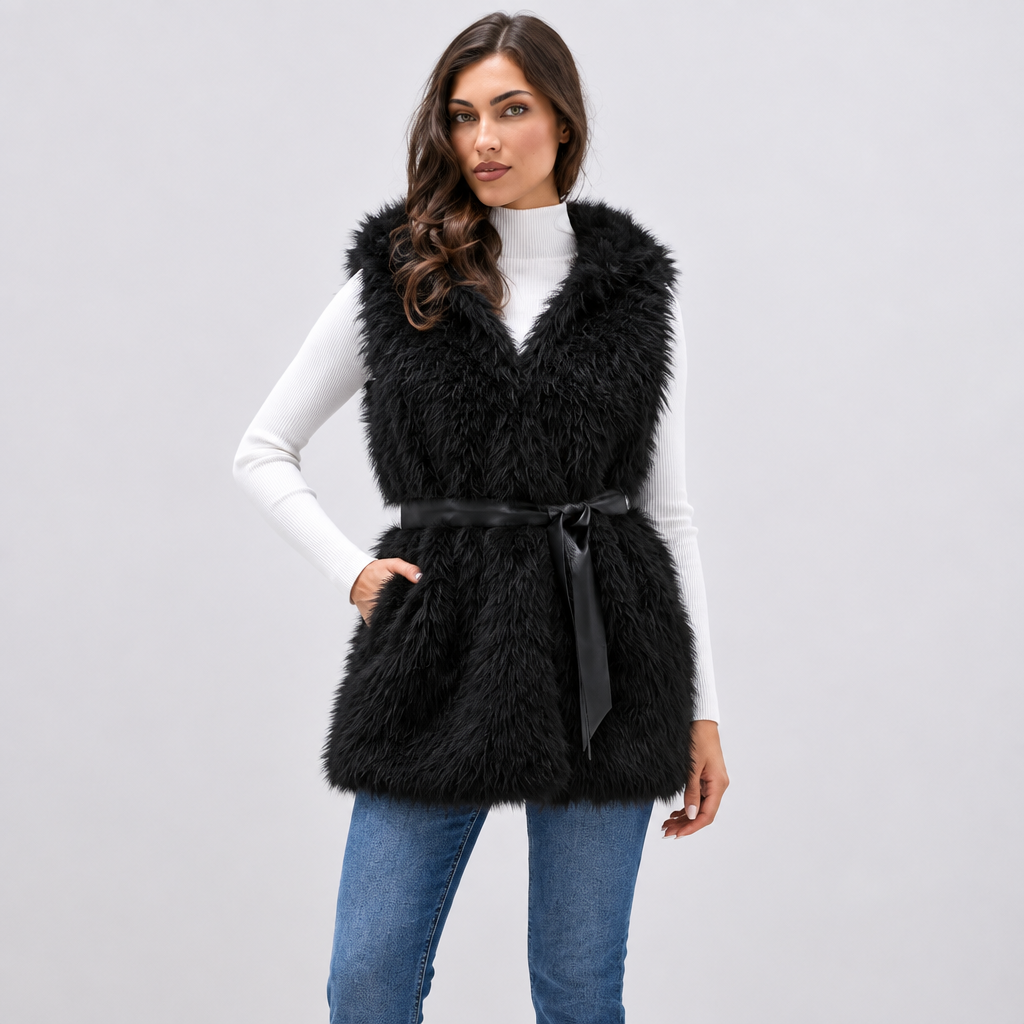 ΓΟΥΝΙΝΟ ΓΙΛΕΚΟ HOODED CHIC ΜΕ ΖΩΝΗ