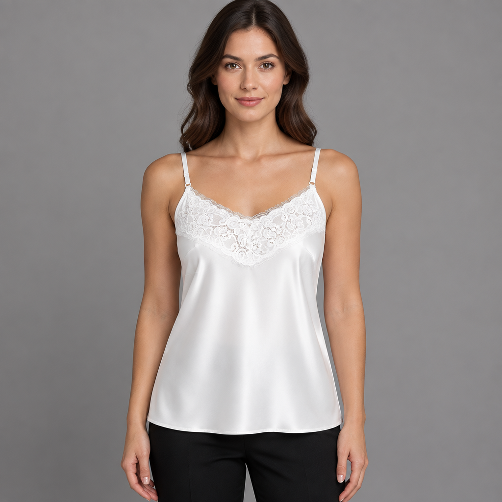 LINGERIE WITH V-NECK & LACE