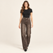 JEANS LEOPARD WILD BROWN STRAIGHT FIT