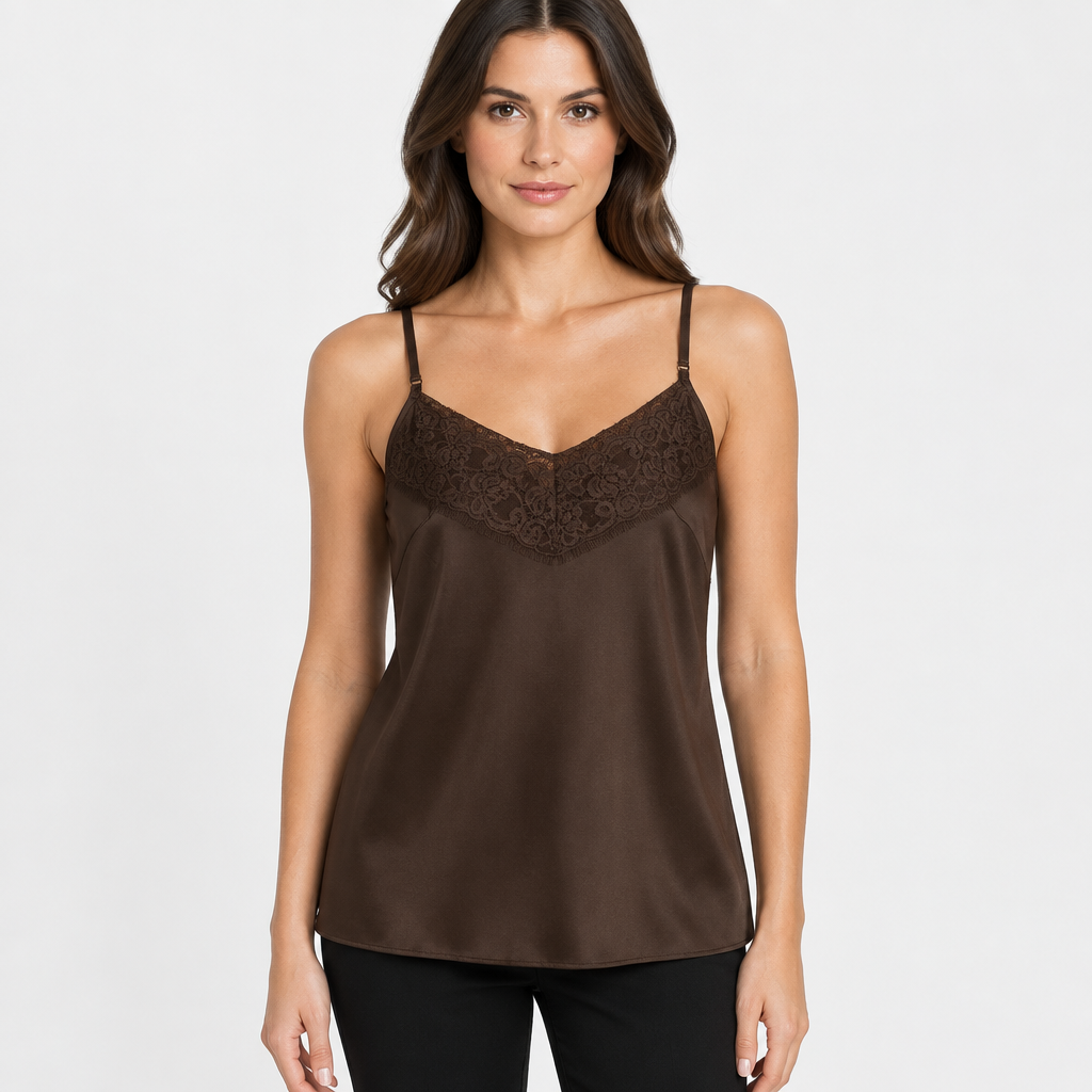 LINGERIE WITH V-NECK & LACE