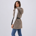 ΓΟΥΝΙΝΟ ΓΙΛΕΚΟ HOODED CHIC ΜΕ ΖΩΝΗ