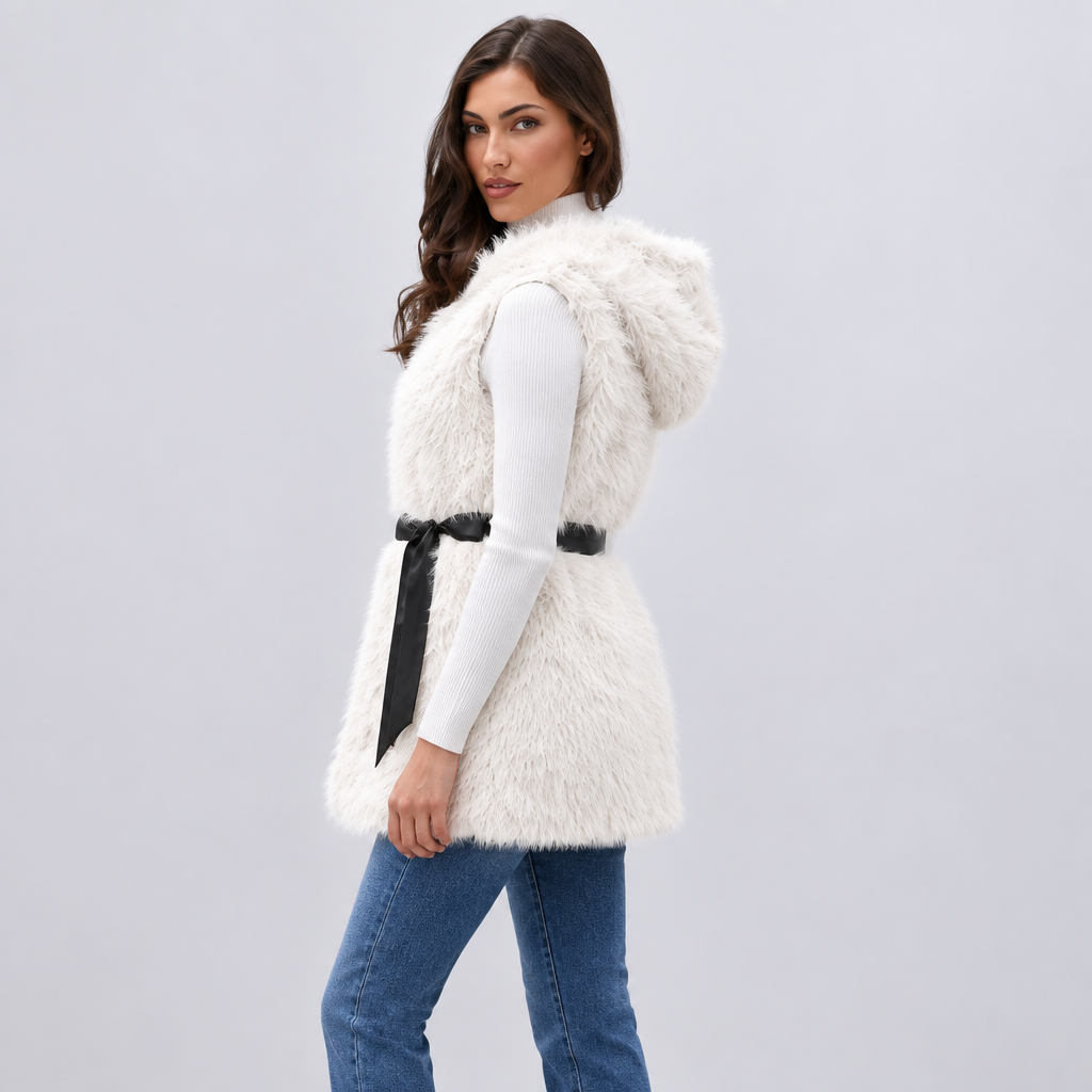 ΓΟΥΝΙΝΟ ΓΙΛΕΚΟ HOODED CHIC ΜΕ ΖΩΝΗ
