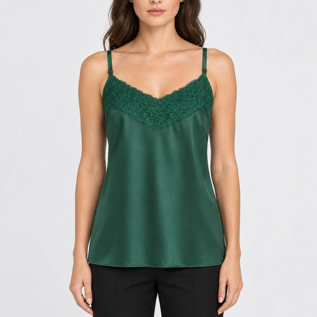 LINGERIE WITH V-NECK & LACE