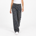 DARK LEOPARD DENIM JEANS